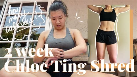 calories burned chloe ting 2 week shred|2 week shred challenge results.